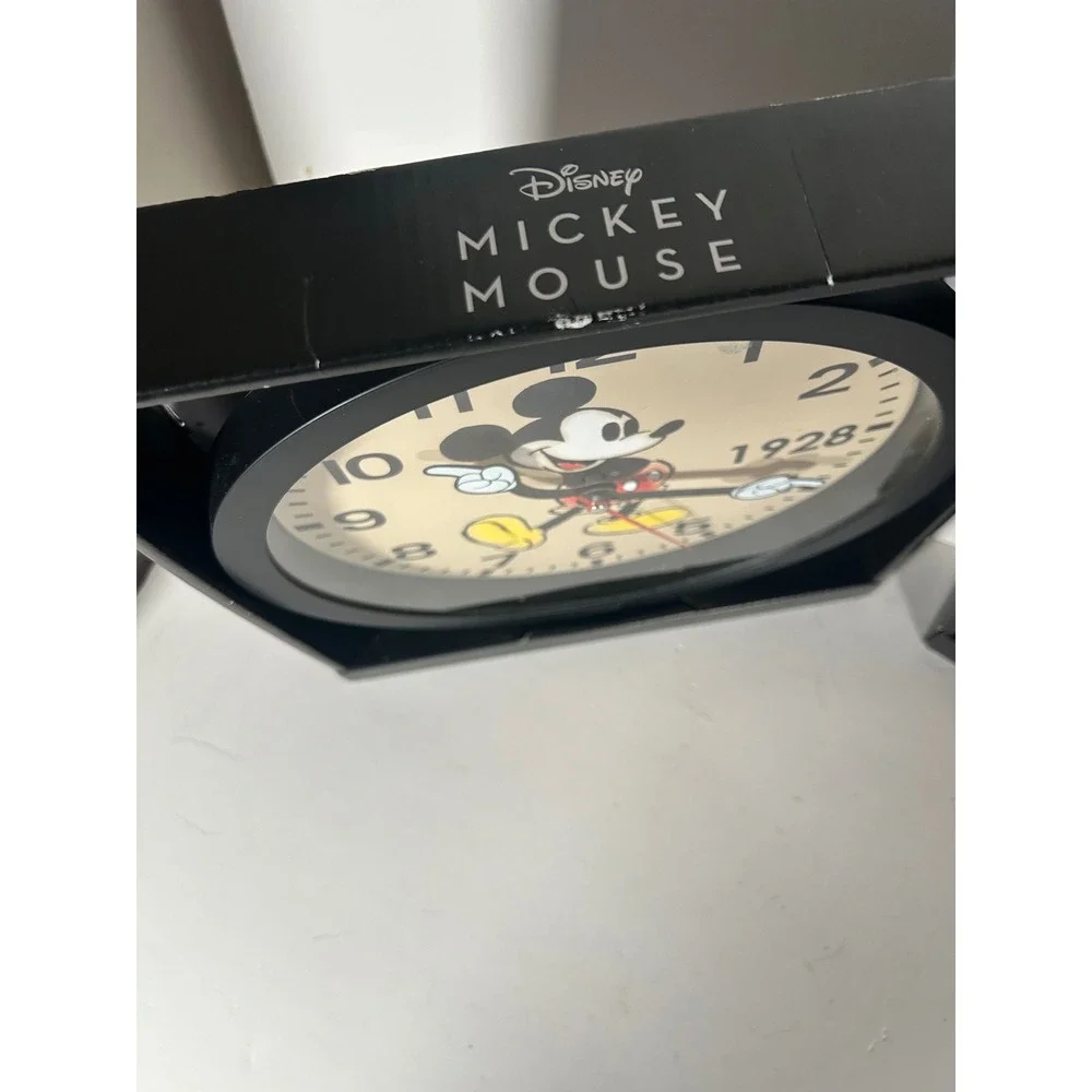 Disney Mickey and Minnie Mouse Wall Clock Set Vintage Style 10 Inch Analog NIB
